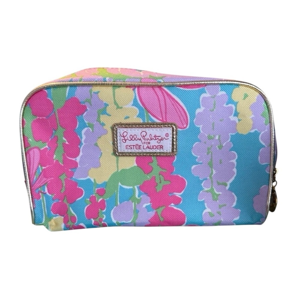 Lilly Pulitzer Floral Cosmetic Bag Estée Lauder new clutch purse designer makeup